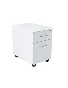 BUCK MÓVIL ROCADA STORE 1 CAJÓN Y CARPETERO ESTRUCTURA BLANCA