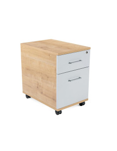 BUCK MÓVIL ROCADA STORE 1 CAJÓN Y CARPETERO ESTRUCTURA ROBLE