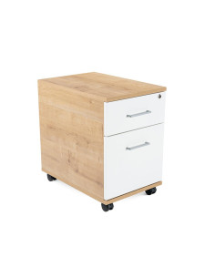BUCK MÓVIL ROCADA STORE 1 CAJÓN Y CARPETERO ESTRUCTURA ROBLE
