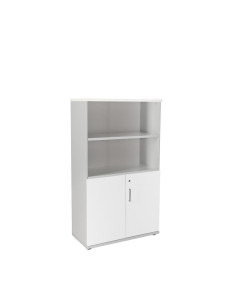 ARMARIO DE MADERA ROCADA CON PUERTAS BAJAS ESTRUCTURA GRIS