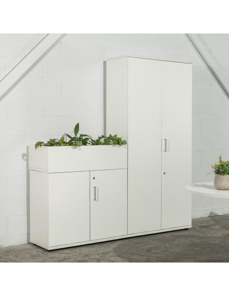 ARMARIO DE MADERA ROCADA ESTRUCTURA GRIS