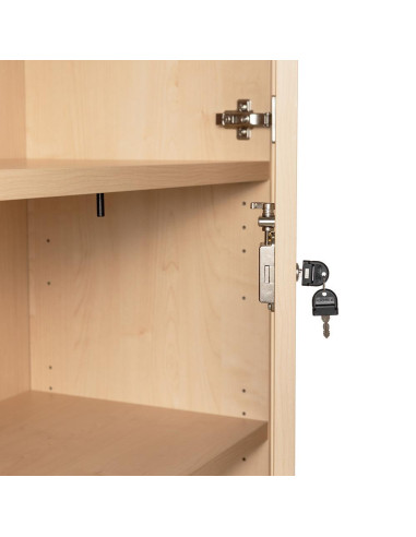 ARMARIO DE MADERA ROCADA ESTRUCTURA BLANCA