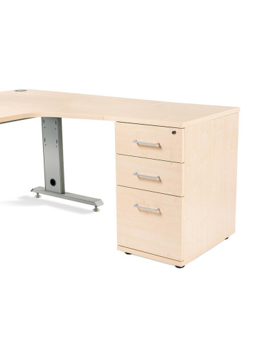 BUCK ROCADA STORE 2 CAJONES Y CARPETERO ESTRUCTURA GRIS