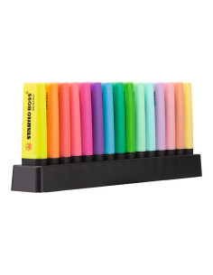 PEANA CON 15 MARCADORES FLUORESCENTES STABILO BOSS ORIGINAL