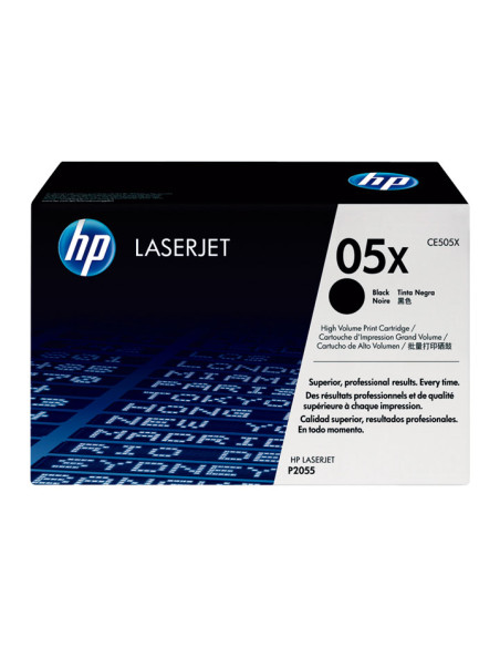 CARTUCHO DE TÓNER ORIGINAL LASERJET HP 05X DE ALTA CAPACIDAD