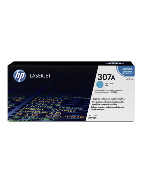 TONER HP N 307A CE741A LASERJET CP5225CP5225NCP5225DN CIAN 7300 PÁG