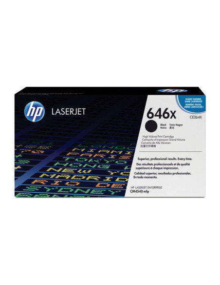 CARTUCHO DE TÓNER ORIGINAL LASERJET HP 646X DE ALTA CAPACIDAD