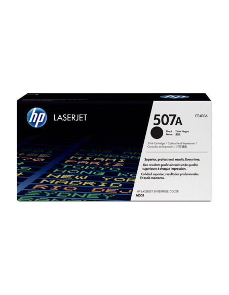 TONER HP N 507A CE400A LASERJET ENTERPRISE M551NN575DN NEGRO 5500 PÁG