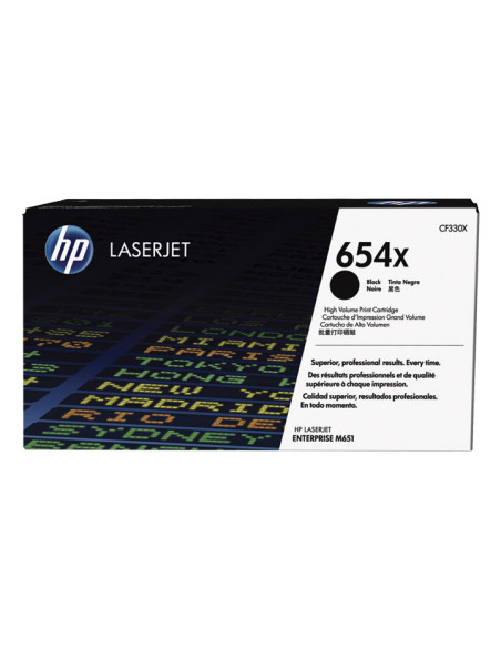 CARTUCHO DE TÓNER ORIGINAL LASERJET HP 654X DE ALTA CAPACIDAD