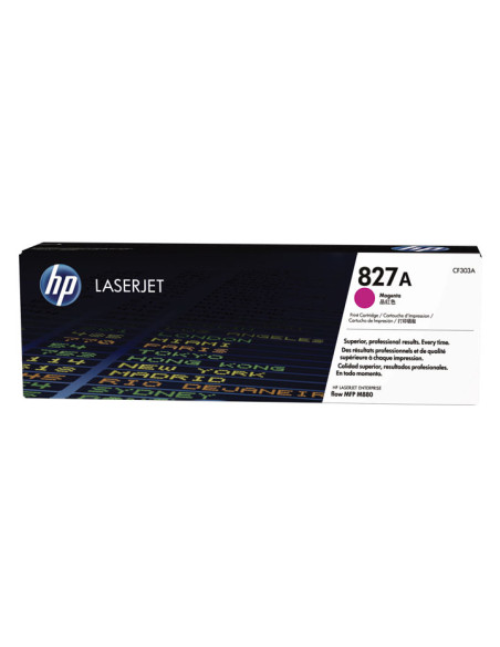 TONER HP N 827A CF303A LASERJET MANAGED M880FLOW MFP M880 MAGENTA 32000 PÁG