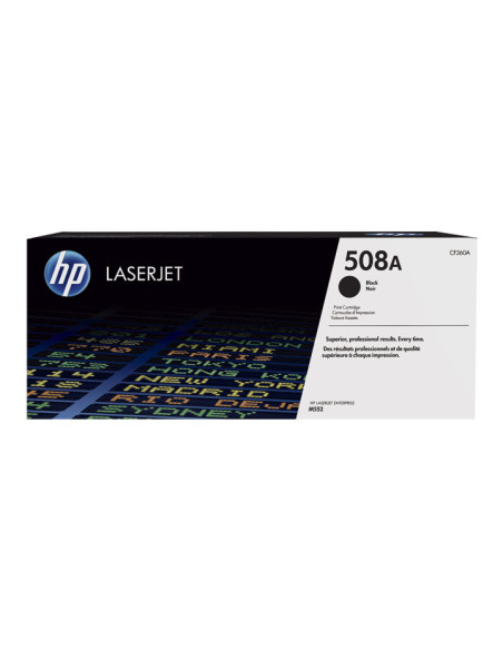 TONER HP N 508A CF360A LASERJET MFP-M552553577 NEGRO 6000 PÁG