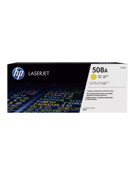 TONER HP N 508A CF362A LASERJET MFP-M552553577 AMARILLO 5000 PÁG