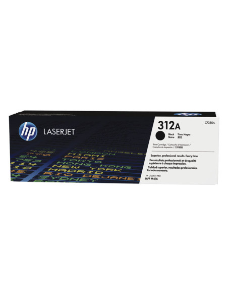 TONER HP N 312A CF380A LASERJET COLOR PRO M476 NEGRO 2400 PÁG