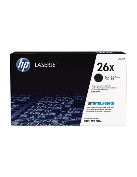 TONER HP N 26X CF226X LASERJET M402DM402DNM402DWM402NMFP M426DWM426FDNM426FDW NEGRO 9000 PÁG