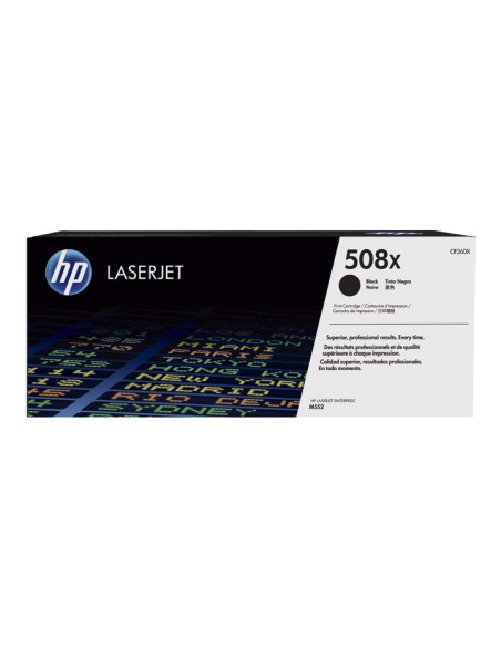 TONER HP N 508X CF360X LASERJET MFP-M552553577 NEGRO 12500 PÁG