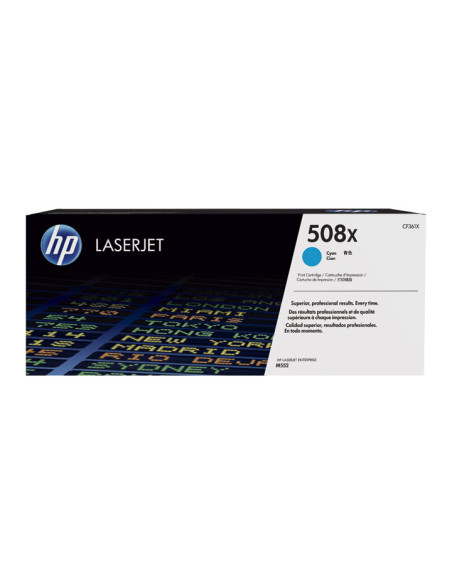 TONER HP N 508X CF361X LASERJET MFP-M552553577 CIAN 9500 PÁG