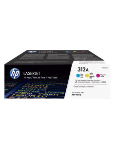 PACK DE AHORRO DE 3 CARTUCHOS DE TÓNER ORIGINAL LASERJET HP 312A