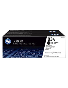 PACK DE AHORRO DE 2 CARTUCHOS DE TÓNER ORIGINAL LASERJET HP 83A