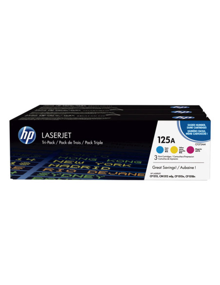 PACK DE 3 CARTUCHOS DE TÓNER ORIGINALES HP 125A
