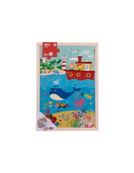 CAJA PUZZLE NIVELES APLI KIDS EL OCÉANO