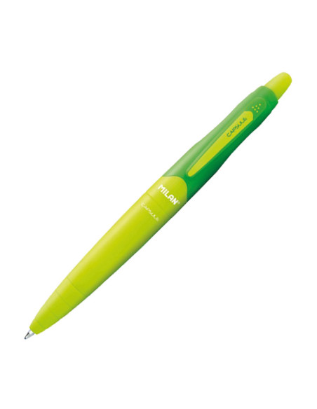 BOLIGRAFO MILAN RETRACTIL CAPSULE BALLPEN VERDE