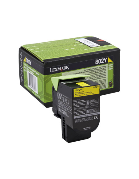 TONER LEXMARK 80C20C0 CX310DNCX310NCX410DECX410DTECX410ECX510DECX510DHECX510DTHE AMARILLO RETB 1000 PAG