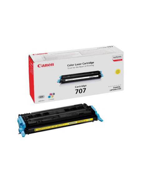 TONER CANON CRG707Y AMARILLO LBP-50005100 9421A004 2500 PÁG