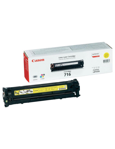 TONER CANON AMARILLO 716Y LBP 50505050N 1500 PÁG ref 1977B002AA