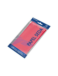 PAPEL SEDA SADIPAL BLISTER 10 hojas 50x65 cm ROJO