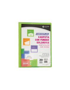 CARPETA FUNDAS TARIFARIO CARCHIVO PP CARCHIPLAS-BOOK FLEXIBLE CANGURO A4  20 F LIMA