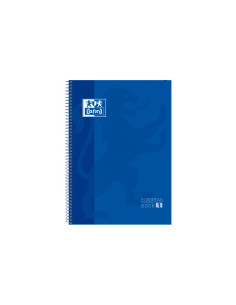 BLOC OXFORD SCHOOL EUBOOK 1 microtapa EXTRA A4  80h HORIZONTAL 90g AZUL OSCURO