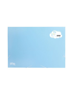 CARPETA de DIBUJO CARCHIVO SOFT PP GOMAS y SOLAPAS A3-XXL AZUL PASTEL
