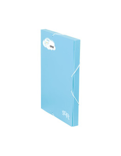 CARPETA de PROYECTOS CARCHIVO SOFT PP F GOMAS 25 cm AZUL PASTEL