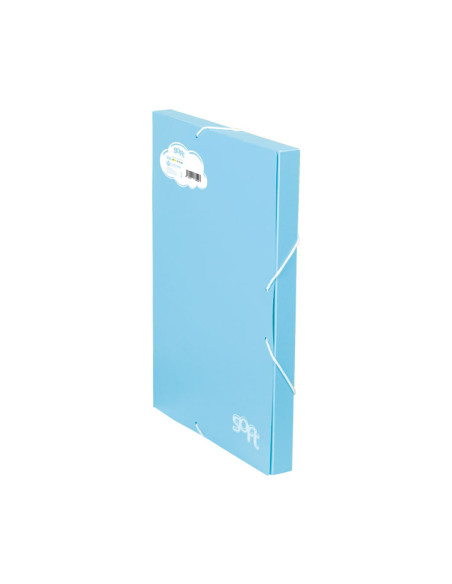 CARPETA de PROYECTOS CARCHIVO SOFT PP F GOMAS 25 cm AZUL PASTEL