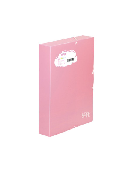 CARPETA de PROYECTOS CARCHIVO SOFT PP F GOMAS 5 cm ROSA PASTEL