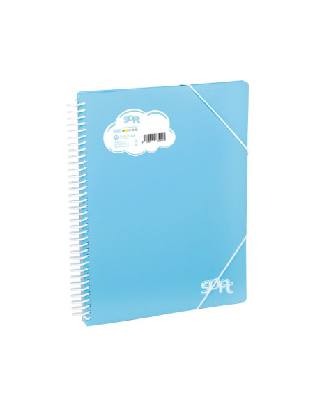 CARPETA FUNDAS TARIFARIO CARCHIVO SOFT PP ARCHIVEX A4  30 F AZUL PASTEL
