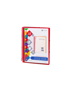 CARPETA FUNDAS TARIFARIO CARCHIVO REMOVE ESPIRAL PP A4 CANGURO con GOMA 40 F EXTRAIBLES ROJO