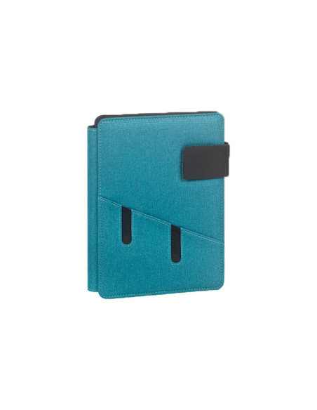 CARPETA de CONGRESOS CARCHIVO VENTURE A4 CON ATRIL BLOCK PORTA BOLIGRAFO y TRABILLA TURQUESA