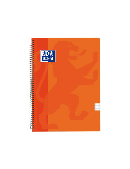 BLOC OXFORD SCHOOL CLASSIC tapa PP F 80h CUADRIC5x5 90g NARANJA
