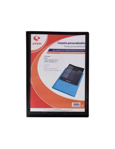 CARPETA FUNDAS TARIFARIO GRAFOPLAS PP FLEXIBLE POLIPLAS PERSONALIZABLE F 50 F NEGRO