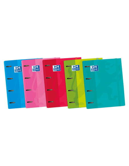OXFORD CARPETA DE ANILLAS 4X35MM EUROPEANBINDER CLASSIC CRECAMBIO 100H A4 5X5 CIERRE CGOMA CSURTIDOS