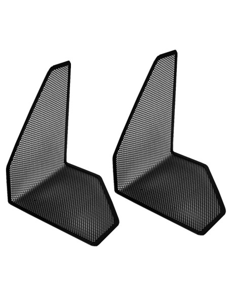 SUJETA LIBROS METAL REJILLA 6  NEGRO 2