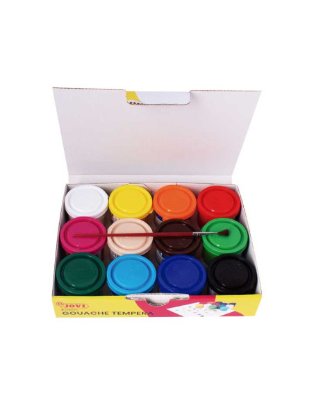 ESTUCHE 12 TÉMPERAS JOVI GOUACHE 35ml