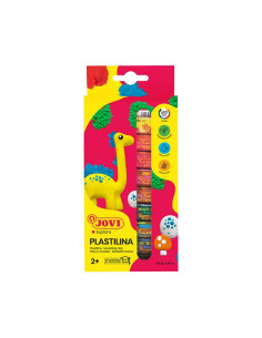 CAJA 10 TUBOS PLASTILINA JOVI 15gr