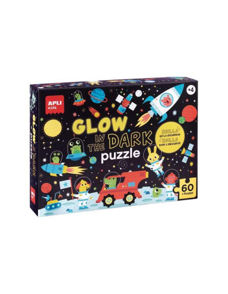 PUZZLE APLI KIDS GLOW IN THE DARK ESPACIO