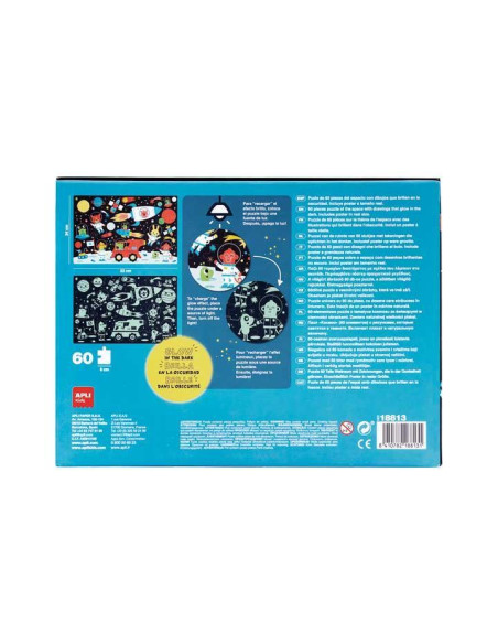 PUZZLE APLI KIDS GLOW IN THE DARK ESPACIO