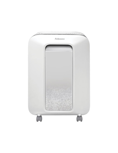 DESTRUCTORA FELLOWES LX201 BLANCA 12h PARTIC Nvseg5- particula 2x12mm ancho 200mm dep22L