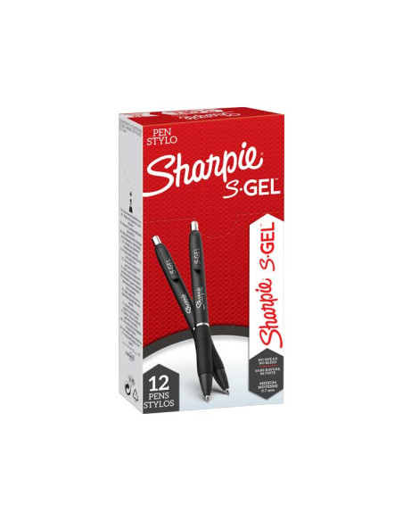 SHARPIE BOLÍGRAFO S-GEL PUNTA MEDIA 07MM NEGRO