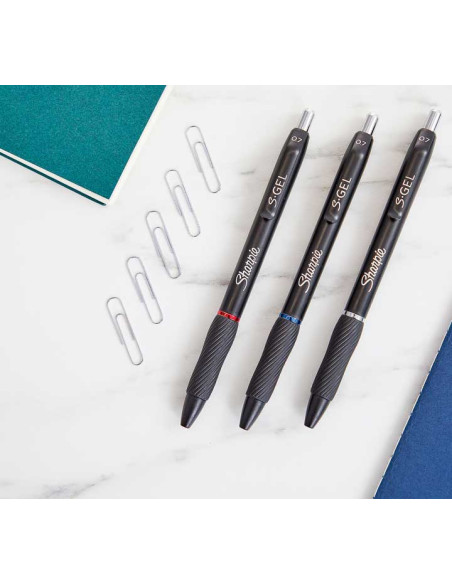SHARPIE BOLÍGRAFO S-GEL PUNTA MEDIA 07MM NEGRO