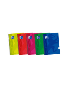 CUADERNO OXFORD SCHOOL CLASSIC F 80h 4x4 COLORES VIVOS